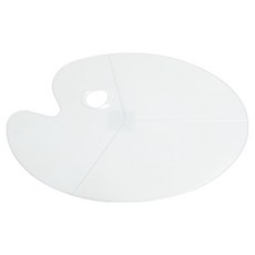 시나아트 미술용 아트 원형 팔레트 물고기모양 42 x 30 cm H015, 1개, 3칸