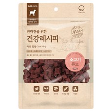 굿데이 강아지 건강레시피 간식, 소고기 큐브, 300g, 1개