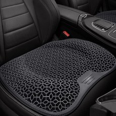 車用涼感通風凝膠坐墊, 黑色, 1個