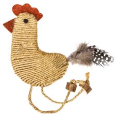 NATURAL MAGIC 自然魔法 麻繩咕咕雞羽毛尾, 黑白圓點 + 咖啡色, 1個