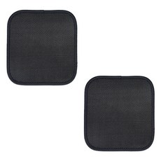 涼感網眼坐墊, 黑色, 2個