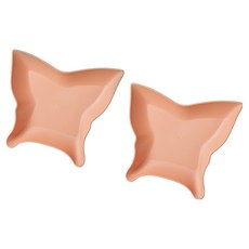 머니풀 버터플라이 간식 뷔페 쟁반, 매트 피치, 2개