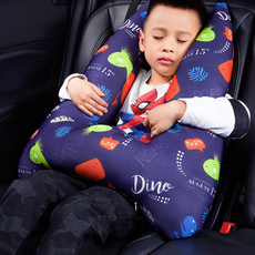 ANTIAN 車用兒童安全睡枕 柔軟透氣 車用/飛機/火車多用途 恐龍世界, 恐籠世界, 1個