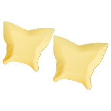 머니풀 버터플라이 간식 뷔페 쟁반, 매트 레몬, 2개