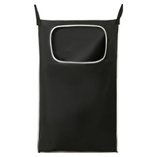 Toppia 壁掛式牛津布洗衣籃, 黑色