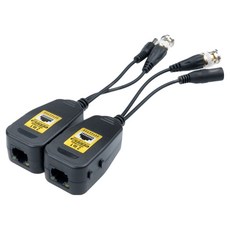 컴스 CCTV 신호연장 8MP 지원 UTP RJ45 포트 BNC 리피터 Balun, 1개