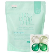 L'O DEUR Lette Lauderette 英格蘭鎖色清新粉香多效合一膠囊洗衣精, 1個, 30入
