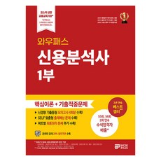 신용분석사 1부 핵심이론+기출적중문제, 와우패스