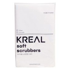 케이리얼 소프트 수세미, 화이트, 1개, 100개입