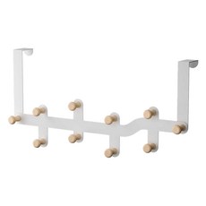 Blaby 門後衣物掛鉤 雙排10鉤, 白色