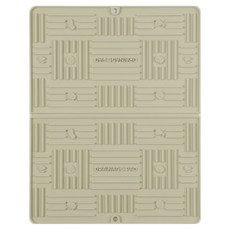 JUNBI 접이식 실리콘 드라잉 식기 건조대 매트 특대형 39.5cm x 49.5cm, 그린, 1개, 1단