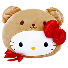 Jacob C&E HELLO KITTY 復古熊臉型抱枕, 1個, 320mm, 棕色