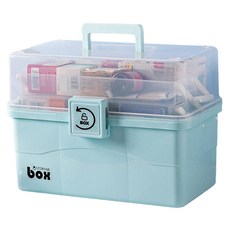 Daloa Carl 家用3層急救箱收納盒 藍色, 1個