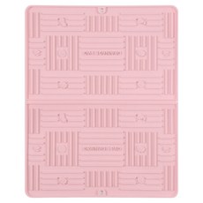 JUNBI 可折疊矽膠餐具瀝水墊 特大號 39.5cm x 49.5cm, 1個, 粉紅色, 1層