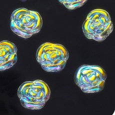 簡約玻璃極光DIY串珠工藝材料 玫瑰, D, 50個
