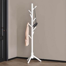 Elara現代立式衣架, 白色