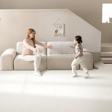 리코코 꿈비 황변방지 TPU 퍼즐매트 60 x 60 x 2 cm, 페일스톤, 사이드, 6개