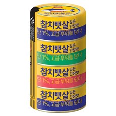 DONGWON Tuna 東遠鮪魚肚絲罐頭 深醬油口味 隨機出貨, 4個, 135g