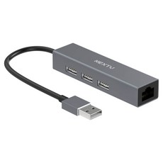 Nextu Ramadon USB 2.0 3埠集線器 筆記型電腦用有線網卡 UH133LAN, 1個