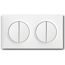 Legrand 羅格朗 Doosi 2開關 1路/3路兩用 方形Simple 4孔開關 白色, 1個