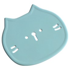 에이드엘 펀칭캣 실리콘 컵받침, 민트, 2개