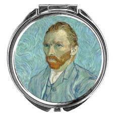 文森·梵谷 Portrait de lartiste 圓形鐵盒, 銀色, 1個