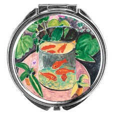 亨利·馬諦斯 Goldfish 圓形鐵盒, 銀色, 1個