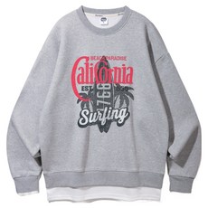 앨빈클로 남녀공용 서핑 레이어드 오버핏 맨투맨 MAR625