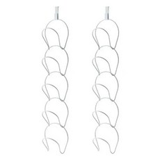 624C 帽子收納掛勾架, 白色, 2個