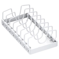 abm 多用途平底鍋砧板收納架, 白色, 1個, 7層
