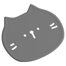 에이드엘 펀칭캣 실리콘 컵받침, 다크그레이, 2개