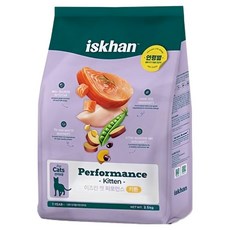 이즈칸 키튼 캣 퍼포먼스 건식사료, 연어, 2.5kg, 1개