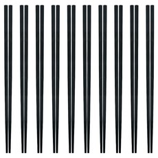 World Clean 高級方形筷子, 黑色, 單品, 10個