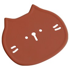 에이드엘 펀칭캣 실리콘 컵받침, 메이플, 2개