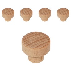 MONESPACE 原木把手 纖細圓形 小 30mm, 5個, 單一顏色