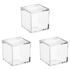 abm 壓克力小物收納盒 6cm, 透明, 3個