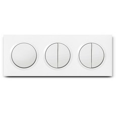 Legrand 羅格朗 Dussi 方形 Simple 5孔3開 單切/三路兩用開關 白色, 1個