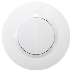 Legrand 羅格朗 Do-ssi 圓形 Simple 2開 1路/3路兩用開關 白色, 1個