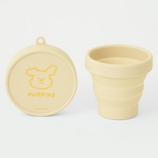 퍼핑 반려동물 휴대용 컵, 레몬버터, 1개