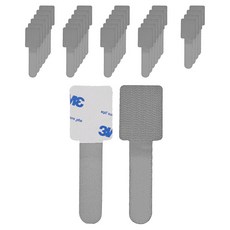 마켓감성 벨크로 케이블 정리기, 그레이, 70개