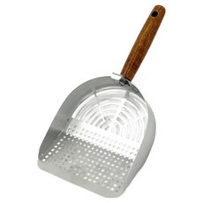 doongdoongpet 貓砂鏟 細密雙層鏟, 銀色, 1個