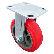 World Clean 高承重紅色固定型腳輪, 1個