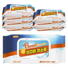 렛츠클린 물걸레 청소포 표준형, 6개