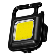 捷華 COB多功能鑰匙扣燈，鋁合金PC塑膠，Type-C充電，500mAh，白光，500流明，6W COB燈珠, 1個