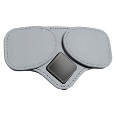 bebehome 鷹視時尚遮陽板多功能雙磁吸眼鏡票卡收納夾 車用, 1個, 灰色