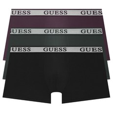 GUESS UNDERWEAR ICE DEEP 銀色腰帶四角褲 3件組