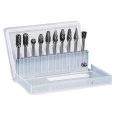 JONGWON 圓形研磨棒 YG8 超硬合金棒 3mm柄 10件組, 1套