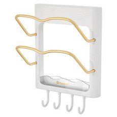 Maket Gamseong 免鑽孔電捲棒支架 方形, 白色, 1個