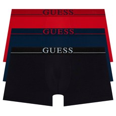 GUESS UNDERWEAR 大Logo滾邊腰帶四角褲3件組