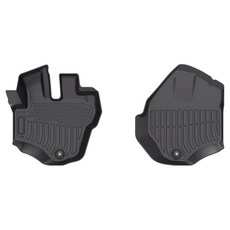 더존 입체포집 TPE 카매트 2p, 올블랙, 기아 봉고3 1분리형 1열